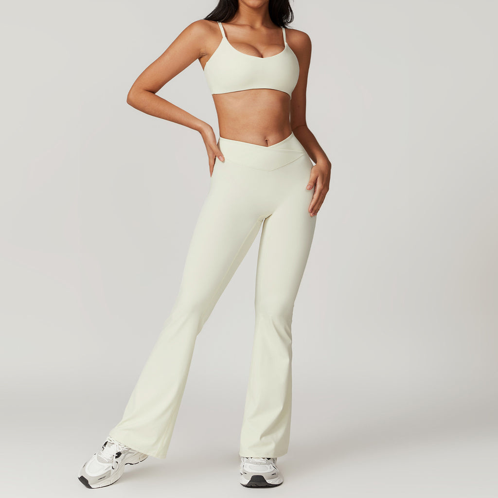 Conjunto de yoga de 2 piezas para mujer: sujetador y pantalón